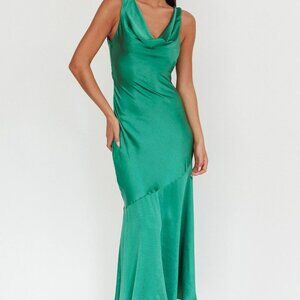 Here Comes the Sun by Selfie Leslie Cecilia Cowl Neck Drape Back Maxi US Sz8